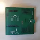 Vinyl Storage - Vintage Schallplattenalbum - grün mit Städte Design Berlin, für 10 Singles