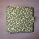 Vinyl Storage - Vintage Schallplattenalbum - hellgrün, im Blümchendesign, für 16 Singles