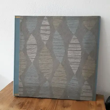 Vintage Schallplattenalbum - im blauer 70s Design, für 10 LPs