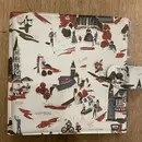 Vinyl Storage - Vintage Schallplattenalbum - in weiß mit Motiven Deutscher Städte, für 20 Singles