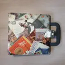 Vinyl Storage - Vintage Schallplattenalbum - im Schallplatten-Collagen-Design, für 20 Singles