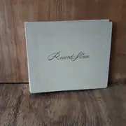 Vinyl Storage - Vintage Schallplattenalbum - In weiss, lederoptik, für 15 Singles
