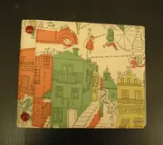 Protection - Vintage Schallplattenalbum - in weiß, mit gezeichnetem Paris-Design, für 15 Singles