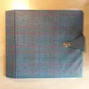 Vinyl Storage - Vintage Schallplattenalbum - in blau-grün-rotem Karomuster, für 16 LPs