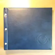 Vintage Schallplattenalbum - in blauem Lederdesign, mit PALMA Logo, für 13 LPs