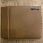 Vinyl Storage - Vintage Schallplattenalbum - in brauner Lederoptik, für 20 Singles