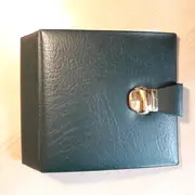 Vinyl Storage - Vintage Schallplattenalbum - in dunkelgrüner Lederoptik, für 20 Singles