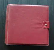 Protection - Vintage Schallplattenalbum - in dunkelrot, für 16 Singles
