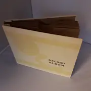 Vinyl Storage - Vintage Schallplattenalbum - in gelb Lederoptik für 10 x 10' Platten