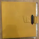 Vinyl Storage - Vintage Schallplattenalbum - in gelber Schlangenleder-Optik, für 16 LPs