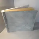 Vinyl Storage - Vintage Schallplattenalbum - in grauem Kunstleder, für 12 LPs