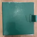 Vinyl Storage - Vintage Schallplattenalbum - in grüner Lederoptik, für 16 Lps