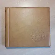 Vinyl Storage - Vintage Schallplattenalbum - in hellbrauner Lederoptik, für 12 Singles