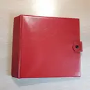 Vinyl Storage - Vintage Schallplattenalbum - in roter Lederoptik für 16 Singles