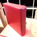 Vinyl Storage - Vintage Schallplattenalbum - in roter Lederoptik für ca. 15 LPs