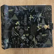 Vinyl Storage - Vintage Schallplattenalbum - in schwarz, mit Wahrzeichen-Motiven, für 20 Schellack / 10'