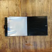 Vinyl Storage - Vintage Schallplattenalbum - in schwarzer Lederoptik für 16 Singles