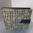 Vinyl Storage - Vintage Schallplattenalbum - Mit Schlangenleder-Optik & Schnallen-Verschluss, für 16 LPs