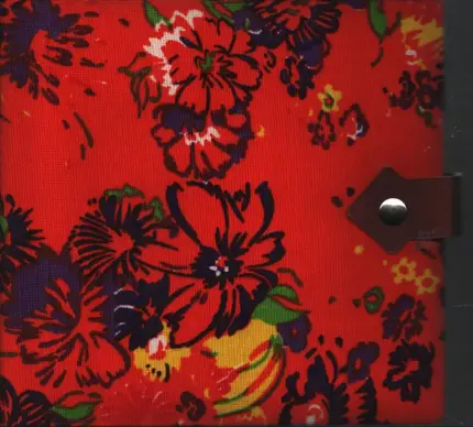 Vintage Schallplattenalbum - mit Stoffüberzug in Blumenmuster, für 10 Singles