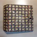 Vinyl Storage - Vintage Schallplattenalbum - mit rot/weiß/gelb/schwarzem Farbklecks-Muster, für 20 Singles