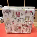 Vinyl Storage - Vintage Schallplattenalbum - in weiß, im Paris-Design, für 20 Singles