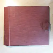 Vinyl Storage - Vintage Schallplattenalbum - in bordeauxrot, für 12 LPs