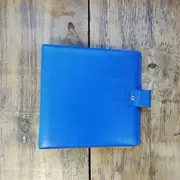 Vinyl Storage - Vintage Schallplattenalbum - in blau, für 16 Singles