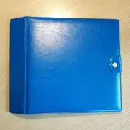Vintage Schallplattenalbum - in blau, für 16 Singles
