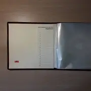 Vinyl Storage - Vintage Schallplattenalbum - in rot-grünem Karomuster aus Stoff, für 20 Singles