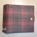 Vinyl Storage - Vintage Schallplattenalbum - in rot-schwarzem Karomuster, für 20 Singles
