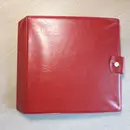 Vinyl Storage - Vintage Schallplattenalbum - in roter Lederoptik für 16 Singles