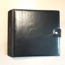 Vinyl Storage - Vintage Schallplattenalbum - in schwarzer Lederoptik für 16 Singles