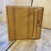 Vinyl Storage - Vintage Schallplattenalbum - mit Holzoptik, für 26 Singles