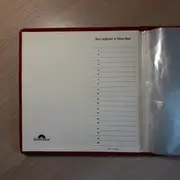 Vinyl Storage - Vintage Schallplattenalbum - mit rotem Stoffüberzug, für 20 Singles