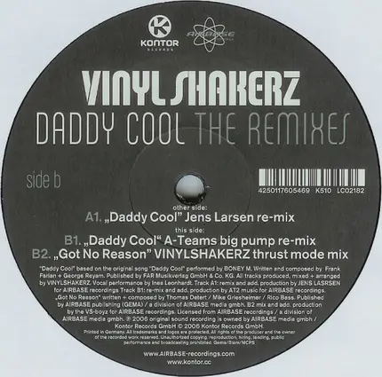 Vinylshakerz - Daddy Cool (The Remixes)