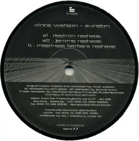Vince Watson - Bio Re-Shapes Volume 2 (The Aurelon Mixes)
