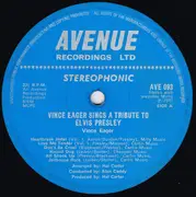 LP - Vince Eager - Pays Tribute To Elvis Presley