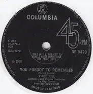 Vince Hill - You Forgot To Remember