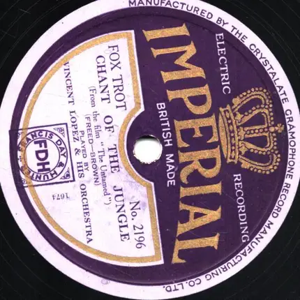 Vincent Lopez & His Orchestra - Chant Of The Jungle / Love (Your Spell is Everywhere)