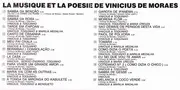 CD - Vinicius De Moraes , Maria Creuza , Toquinho - La Musique Et La Poesie De Vinicius De Moraes