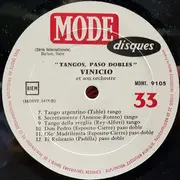 LP - Vinicio Et Son Orchestre De Tangos - Paso-Dobles Tangos - Mono