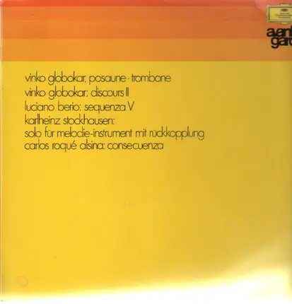 Vinko Globokar - Globokar, Berio, Stockhausen, Alsina