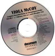 CD - Viola McCoy - Complete Recorded Works In Chronological Order Volume 2 1924-1926