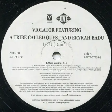 A Tribe Called Quest, Erykah Badu - i c u (doin' it)