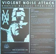 LP - Violent Noise Attack - Complete Deafness 1988/1989 - Marble Blue Vinyl, Insert