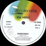 12inch Vinyl Single - Via Verdi - Sometimes