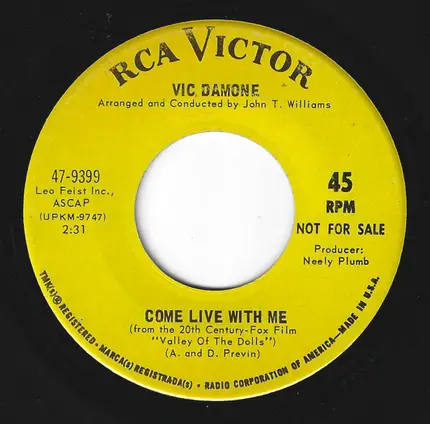 Vic Damone - The Glory of Love