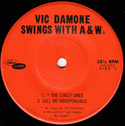 Vic Damone - Vic Damone Swings With A&W