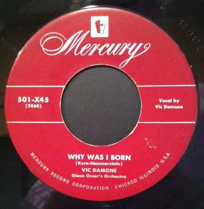 Vic Damone - You're Breaking My Heart / Why Was I Born