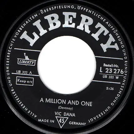 Vic Dana - A Million And One / My Baby Wouldn't Leave Me